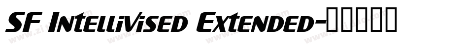 SF Intellivised Extended字体转换